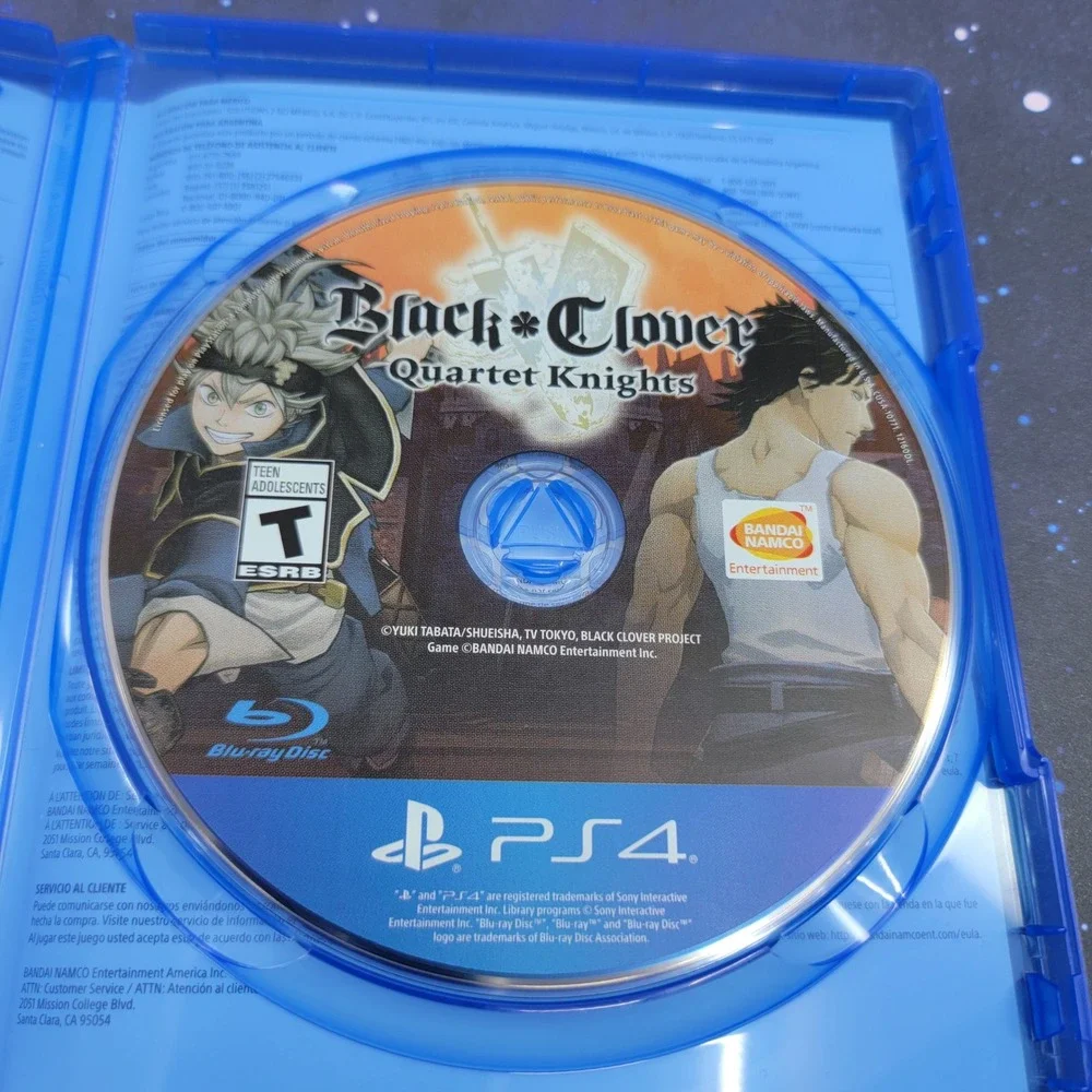 Black Clover Quartet Knights PS4 PlayStation 4 Bandai Namco Anime Action Game